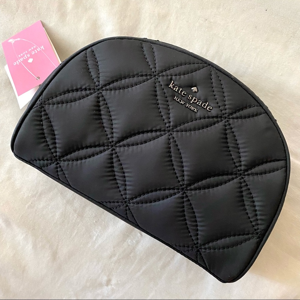 Kate Spade Jae Quilted Medium Dome Cosmetic Bag